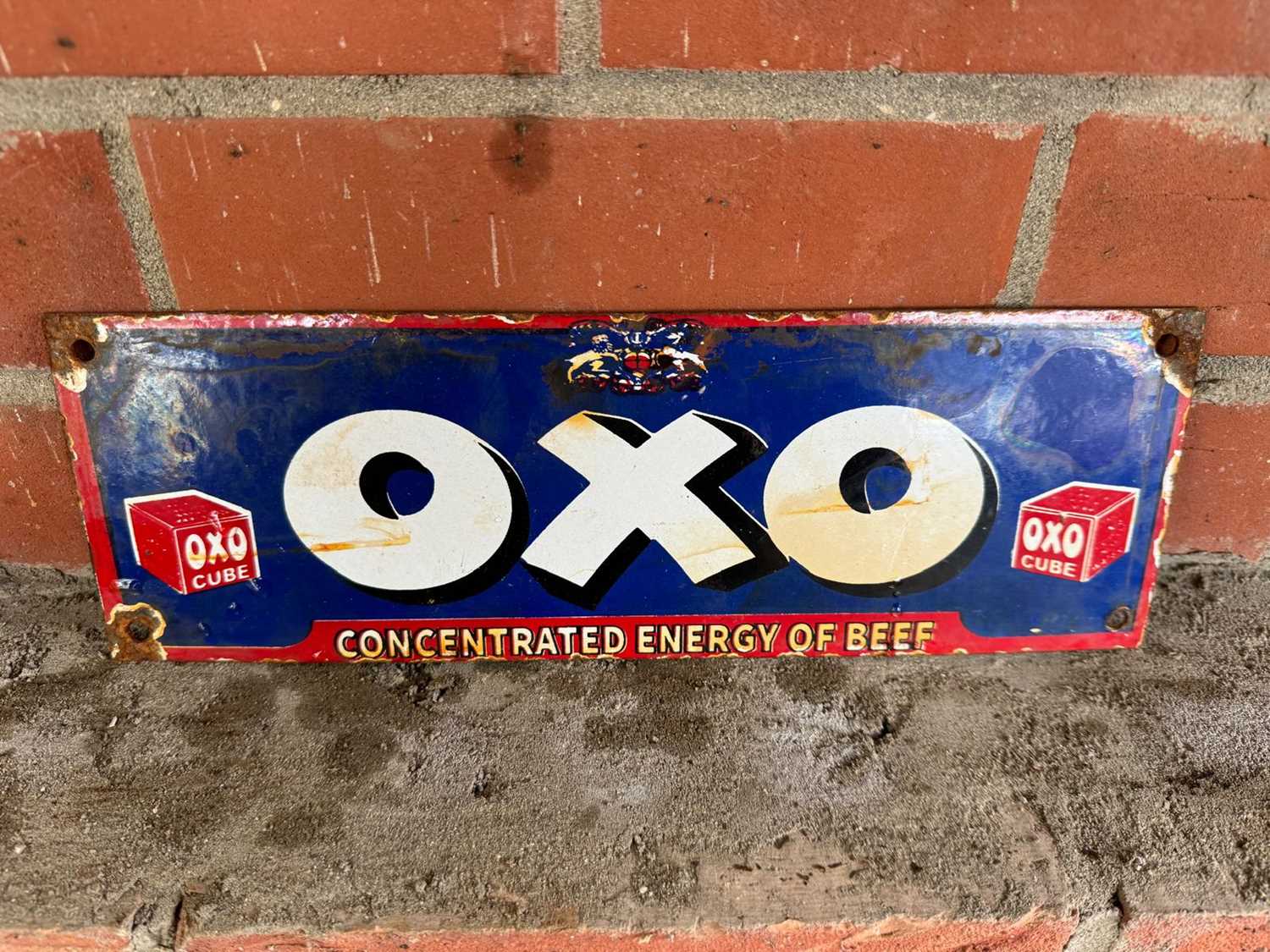 Lot 533 - OXO ENAMEL SIGN 12