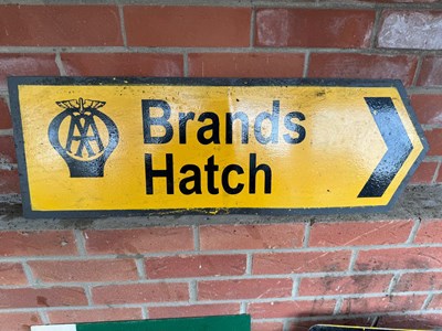 Lot 543 - AA BRANDS HATCH SIGN 32" x 10.5"