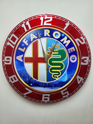 Lot 357 - ALFA ROMEO SAFARI CLOCK