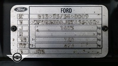 Lot 486 - 2000 FORD FIESTA ZETEC S