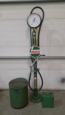 Lot 285 - PUMP + PETROL CAN & WASHER TIN