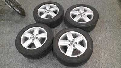 Lot 865 - 4 X 17" 5 STUD ALLOY WHEELS FROM A VW TRANSPORTER