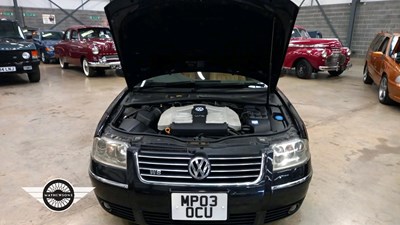 Lot 606 - 2003 VOLKSWAGEN PASSAT W8 4 MOTION