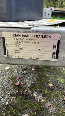 Lot 712 - BRIAN JAMES CAR TRANSPORTER TRAILER