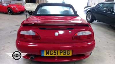 Lot 750 - 2001 MG MGF VVC FREESTYLE