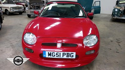 Lot 750 - 2001 MG MGF VVC FREESTYLE