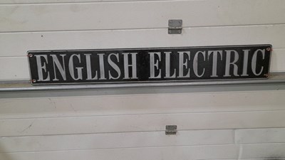 Lot 691 - ENGLISH ELECTRIC SIGN 47" x 7"