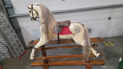 Lot 263 - VICTORIAN ROCKING HORSE