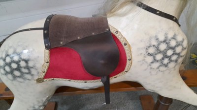 Lot 263 - VICTORIAN ROCKING HORSE