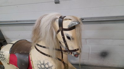 Lot 263 - VICTORIAN ROCKING HORSE