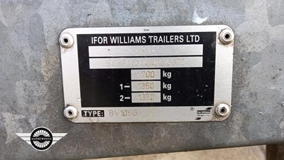 Lot 148 - IFOR WILLIAMS BOX TRAILER