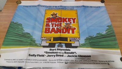 Lot 841 - ORIGINAL 1979 SMOKEY & THE BANDIT CINEMA ADVERTISING POSTER