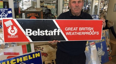 Lot 548 - BELSTAFF CLOTHING SIGN