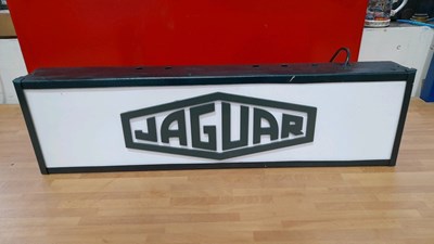 Lot 761 - JAGUAR LIGHT UP SIGN 30 X 9"