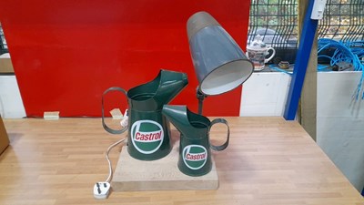 Lot 739 - CASTROL OIL JUGS LAMP