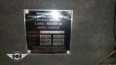 Lot 870 - 1976 LAND ROVER SERIES 3