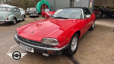 Lot 892 - 1988 JAGUAR XJ-S CONVERTIBLE AUTO