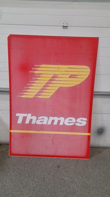 Lot 791 - TP THAMES PLASTIC SIGN 70" X 48"