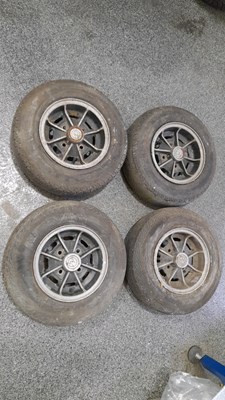 Lot 781 - 4X 10" MINI ALLOY WHEEL RIMS