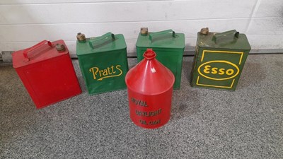 Lot 171 - SELECTION OF PETROL & OIL CANS