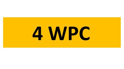 Lot 4-18 - REGISTRATION ON RETENTION - 4 WPC