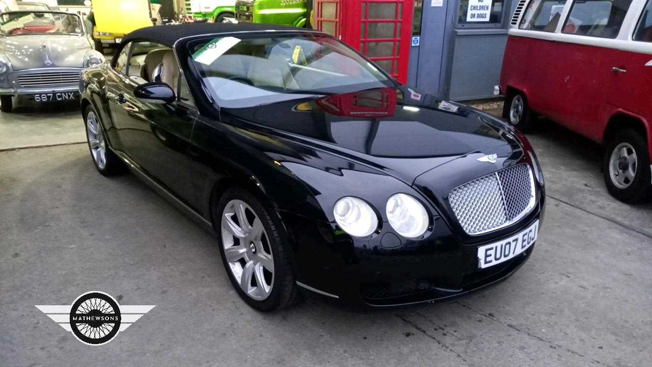 Lot 796 - 2007 BENTLEY CONTINENTAL GTC AUTO