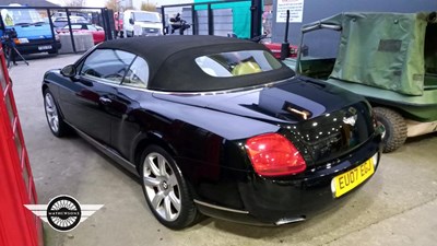 Lot 796 - 2007 BENTLEY CONTINENTAL GTC AUTO