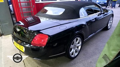 Lot 796 - 2007 BENTLEY CONTINENTAL GTC AUTO