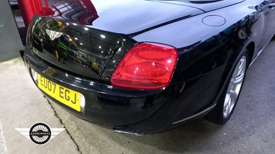 Lot 796 - 2007 BENTLEY CONTINENTAL GTC AUTO