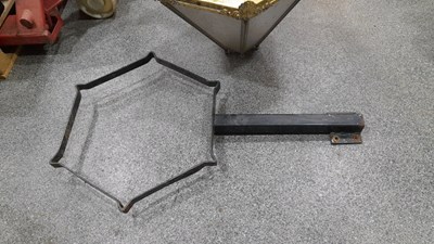 Lot 13 - LARGE BRASS LAMP 32" TALL