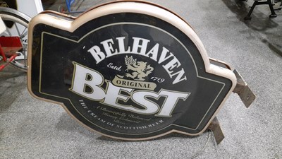 Lot 585 - BETHAVEN BEST , DOUBLE SIDED LIGHT UP PUB SIGN