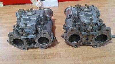 Lot 231 - PAIR OF WEBBER 40 DCOE 32 CARBURETORS