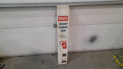 Lot 185 - WRIGLEY'S SPEARMINT GUM VENDING MACHINE 39" TALL