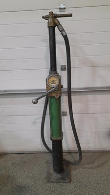 Lot 349 - HAND OPERATED VINTAGE PETROL PUMP