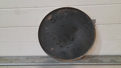 Lot 605 - LES ROUTIERS ROUND ENAMEL SIGN 15" DIA