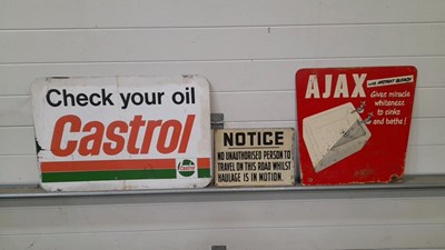 Lot 655 - 3X METAL SIGNS