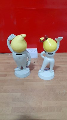 Lot 693 - PAIR OF ESSO CAST FIGURES