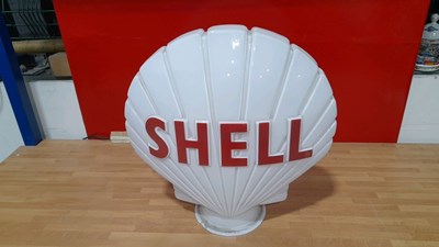 Lot 313 - SHELL GLASS GLOBE