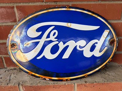 Lot 351 - FORD ENAMEL SIGN 18" X 12"