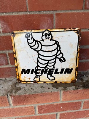 Lot 435 - MICHELIN ENAMEL SIGN 11" X 9.5"