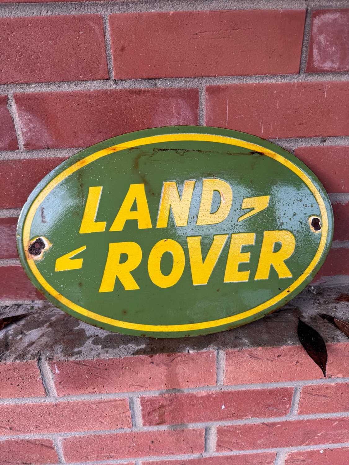 Lot 69 - LAND ROVER ENAMEL SIGN 16