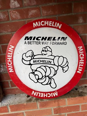 Lot 371 - MICHELIN ALUMINIUM PAINTED SIGN 24" DIA