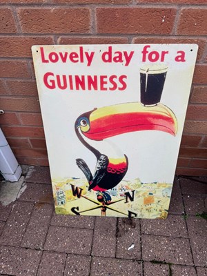 Lot 659 - REPRODUCTION LOVELY DAY FOR A GUINNESS SIGN 30" X 20"