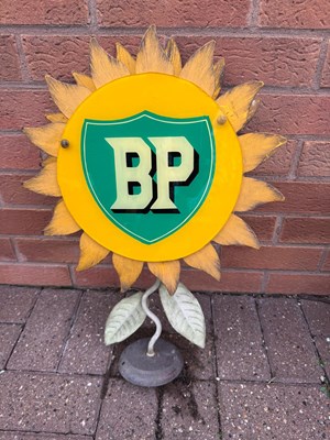 Lot 101 - BP SUNFLOWER SIGN 21" X 14"