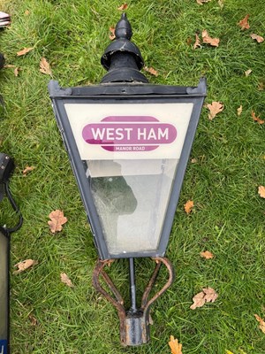 Lot 507 - WEST HAM MANOR ROAD STYLE LAMP 43" TALL