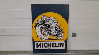 Lot 639 - MICHELIN TIN REPRODUCTION SIGN 27" X 20"