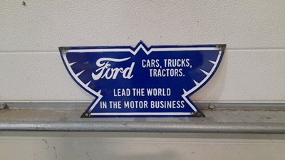 Lot 597 - FORD ENAMEL SIGN 14" X 7"