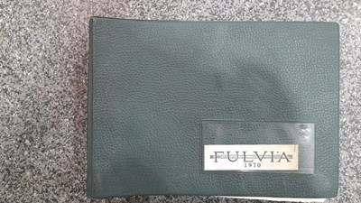 Lot 898 - 1970'S FULVIA MANUAL HANDBOOK