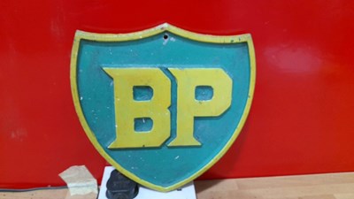 Lot 248 - BP REPRODUCTION CAST SIGN 10" X 10"