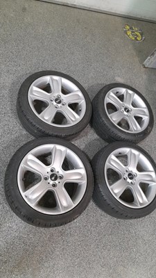 Lot 163 - SET OF 4 ALLOY WHEELS & TYRES BMW MINI R56 205/45R17